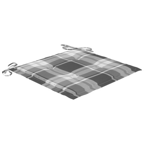  Krzesła ogrodowe, 4 szt., z poduszkami, lite drewno tekowe Lumarko!