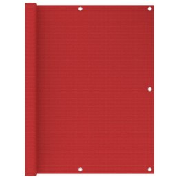  Parawan balkonowy, czerwony, 120x500 cm, HDPE Lumarko!