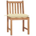  Krzesła ogrodowe 6 szt., z poduszkami, lite drewno tekowe Lumarko!