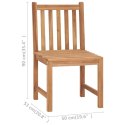  Krzesła ogrodowe z poduszkami, 8 szt., lite drewno tekowe Lumarko!