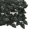  Parawan balkonowy, ciemnozielone liście, 500x100 cm Lumarko!