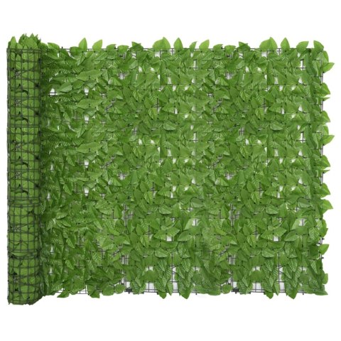  Parawan balkonowy, zielone liście, 300x150 cm Lumarko!