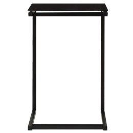  Stolik boczny, czarny, 40x40x60 cm, szkło hartowane Lumarko!
