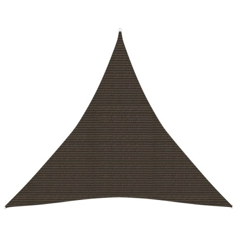  Żagiel przeciwsłoneczny, 160 g/m², brązowy, 3,6x3,6x3,6m, HDPE Lumarko!