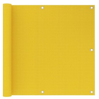 Parawan balkonowy, żółty, 90x500 cm, HDPE Lumarko!