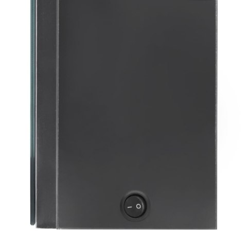  Szafka łazienkowa z lustrem i LED, szara, 50x13x70 cm Lumarko!