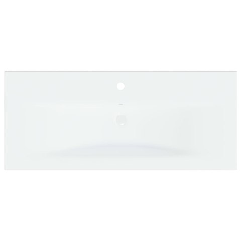  Umywalka wpuszczana z baterią, 91x39x18 cm, ceramiczna, biała Lumarko!