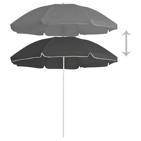  Parasol ogrodowy na stalowym słupku, antracytowy, 180 cm Lumarko!