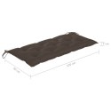  Poduszka na huśtawkę, kolor taupe, 120 cm, tkanina Lumarko!
