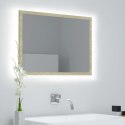  Lustro łazienkowe z LED, kolor dąb sonoma, 60x8,5x37 cm, płyta Lumarko!