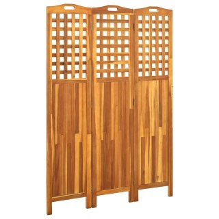  Parawan 3-panelowy, 121x2x170 cm, lite drewno akacjowe Lumarko!