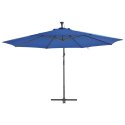  Parasol wiszący z lampkami LED, lazurowy, 350 cm Lumarko!