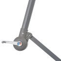  Parasol wiszący z LED i metalową rurą, 350 cm, antracytowy Lumarko!
