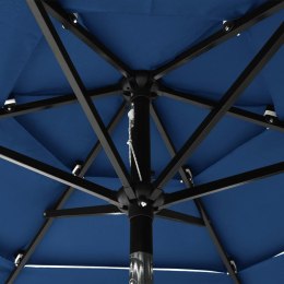  3-poziomowy parasol na aluminiowym słupku, lazurowy, 2 m Lumarko!