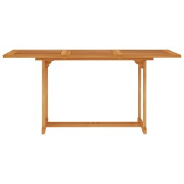  Stół ogrodowy, 150x90x75 cm, lite drewno tekowe Lumarko!