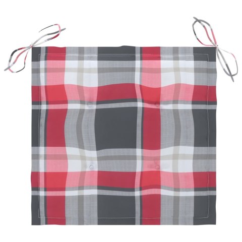  Krzesła ogrodowe, 4 szt., z poduszkami, lite drewno tekowe Lumarko!