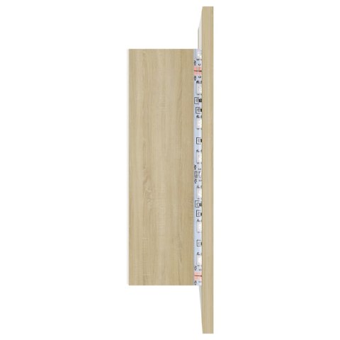  Szafka łazienkowa z lustrem i LED, dąb sonoma, 40x12x45 cm Lumarko!