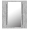  Szafka łazienkowa z lustrem i LED, szarość betonu, 40x12x45 cm Lumarko!