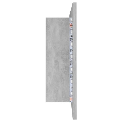  Szafka łazienkowa z lustrem i LED, szarość betonu, 80x12x45 cm Lumarko!