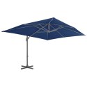  Parasol wiszący z aluminiowym słupkiem, 4x3 m, błękit lazur Lumarko!