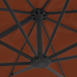  Wiszący parasol na słupku aluminiowym, terakotowy, 400x300 cm Lumarko!