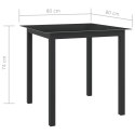  Stół ogrodowy, antracytowy, 80x80x74 cm, aluminium i szkło Lumarko!