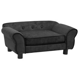  Sofa dla psa, ciemnoszara, 72x45x30 cm, pluszowa Lumarko!