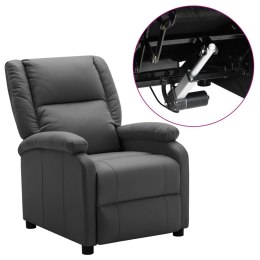 Lumarko Elektryczny fotel rozkładany, antracytowy, sztuczna skóra