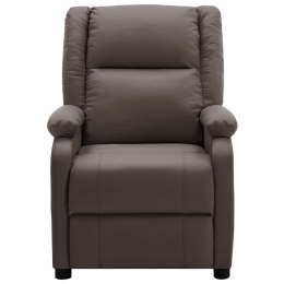  Rozkładany, elektryczny fotel masujący, brązowy, sztuczna skóra Lumarko!