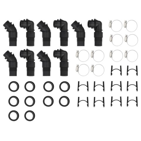  Solarne podgrzewacze do basenu, 5 szt., 75x75x36 cm, HDPE Lumarko!