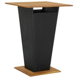  5-cz. zestaw barowy do ogrodu, z poduszkami, rattan PE, czarny Lumarko!