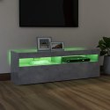  Szafka pod TV z oświetleniem LED, szarość betonu, 120x35x40 cm Lumarko!