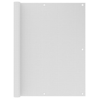  Parawan balkonowy, biały, 120x500 cm, HDPE Lumarko!