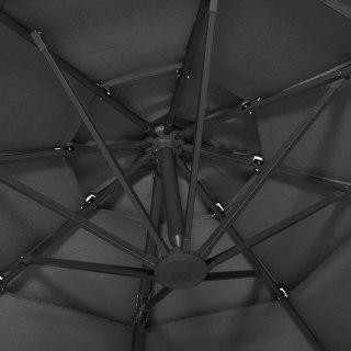   4-poziomowy parasol na aluminiowym słupku, antracytowy, 3x3 m Lumarko!