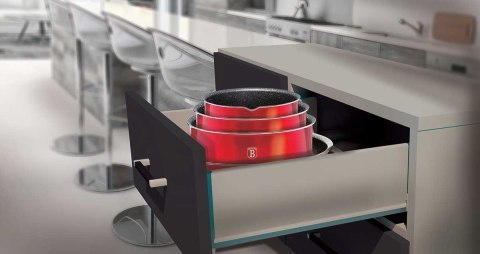  Zestaw Garnków Granitowych Click&cook Berlingerhaus Bh-1674 Lumarko!