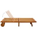  2-osobowy leżak ogrodowy z poduszkami, lite drewno akacjowe Lumarko!