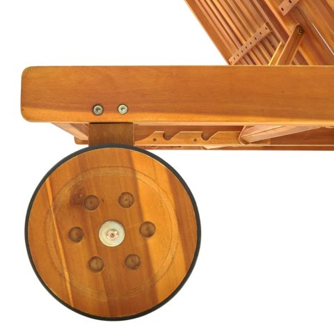  2-osobowy leżak ogrodowy z poduszkami, lite drewno akacjowe Lumarko!