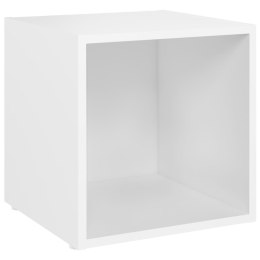  Szafka pod telewizor, biała, 37x35x37 cm, płyta wiórowa Lumarko!