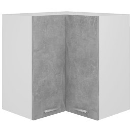  Wisząca szafka narożna, szarość betonu, 57x57x60 cm, płyta Lumarko!