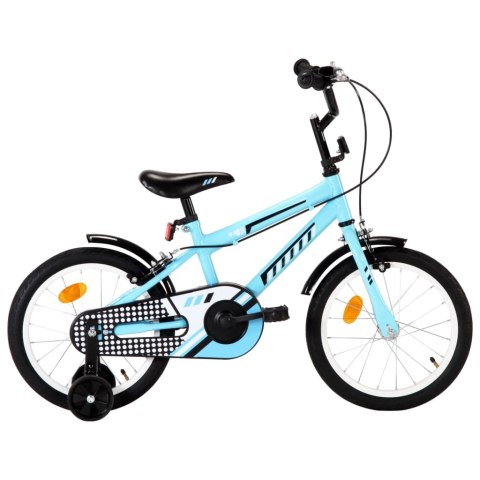  Rower dla dzieci, 16 cali, czarno-niebieski Lumarko!