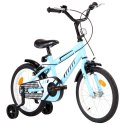  Rower dla dzieci, 16 cali, czarno-niebieski Lumarko!