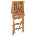  Krzesła ogrodowe z kremowymi poduszkami, 8 szt., drewno tekowe Lumarko!