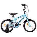  Rower dla dzieci, 14 cali, czarno-niebieski Lumarko!