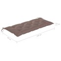  Poduszka na huśtawkę, kolor taupe, 120 cm, tkanina Lumarko!