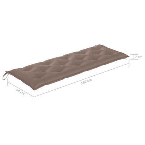 Poduszka na huśtawkę, kolor taupe, 150 cm, tkanina Lumarko!