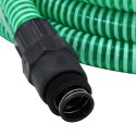 Wąż ssący ze złączami z PVC, 4 m, 22 mm, zielony Lumarko!