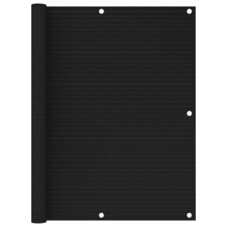  Parawan balkonowy, czarny, 120x500 cm, HDPE Lumarko!