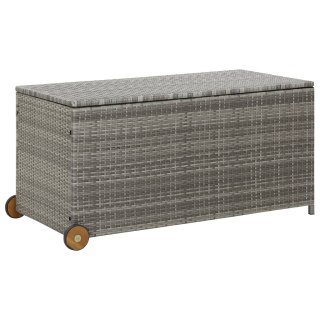  Skrzynia ogrodowa, jasnoszara, 130x65x115 cm, polirattan Lumarko!