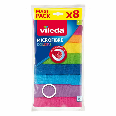 Vileda Ścierka Mikrofibra Color 8szt 151501..