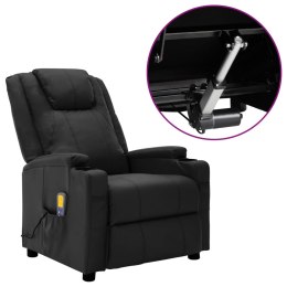 Lumarko Elektryczny fotel masujący, rozkładany, czarny, sztuczna skóra